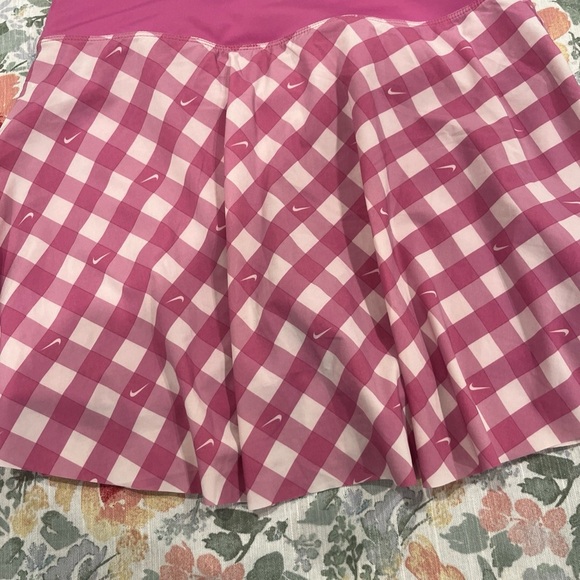 Nike Pink Plaid Mini Skirt - Picture 5 of 8